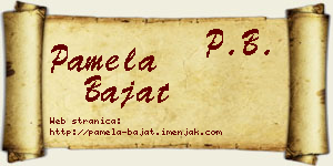 Pamela Bajat vizit kartica